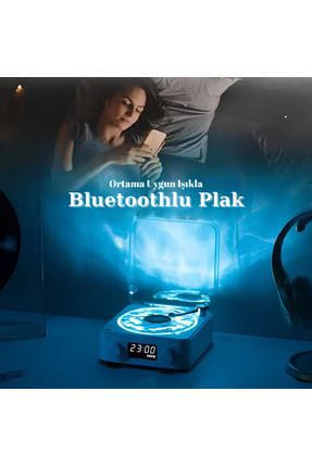 Dalga vinil plak çalar Kablosuz Retro Uyku Yardımı Hoparlörler 360° Çevresel Ses Beyaz Gürültü Bluetooth Hoparlör Müzik Merkezi W Işık